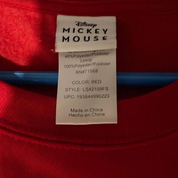 Disney Mickey Mouse Christmas Sweatshirt Light Up Medium - Picture 2 of 7